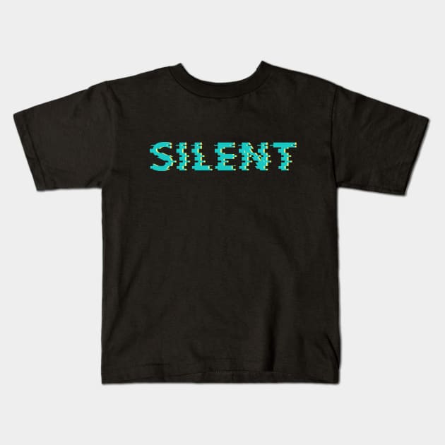 silent text Kids T-Shirt by DAVINCIOO